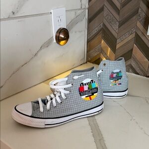 Converse Gray Test Pattern High-Tops
